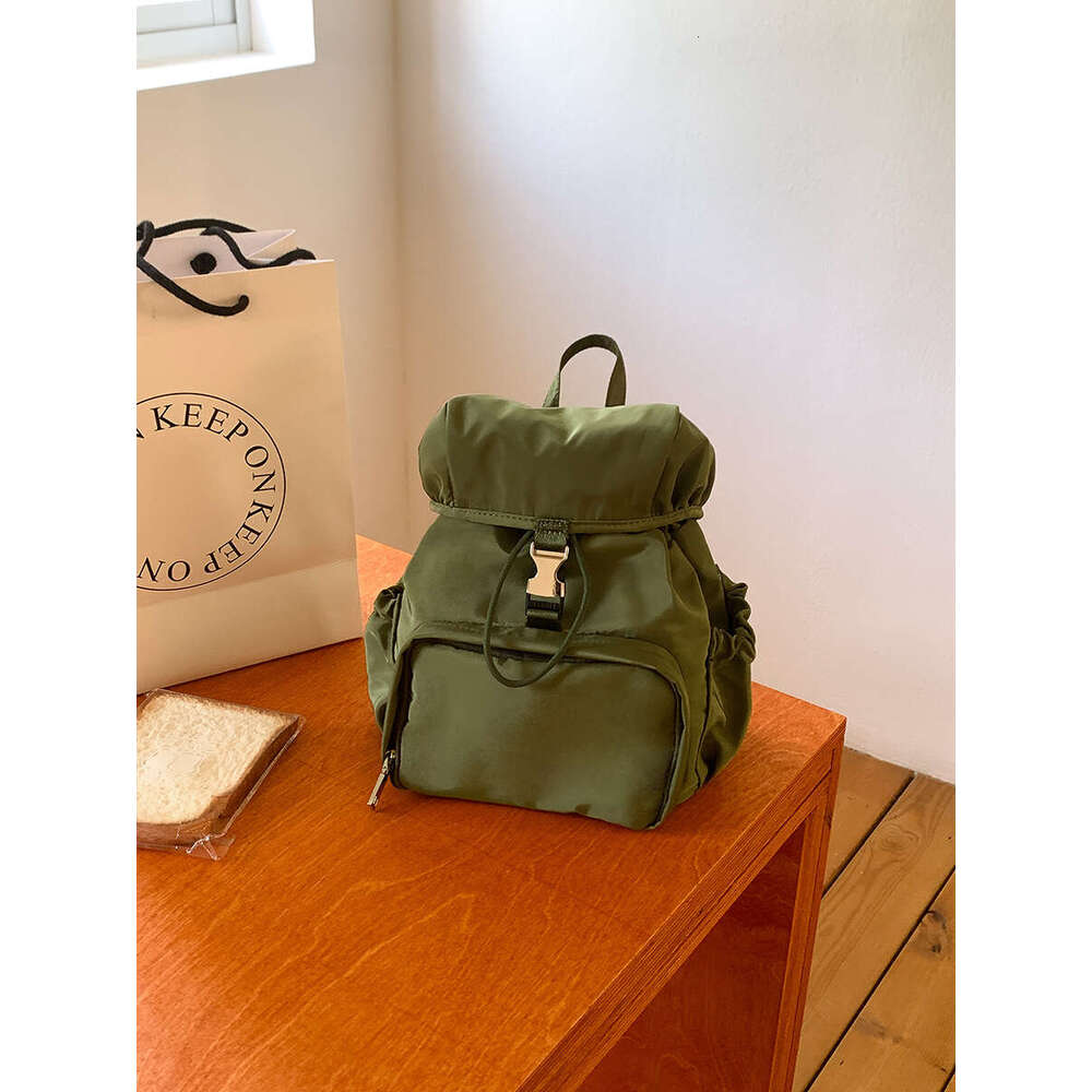 Small backpack nylon 2025 new fashionable casual backpack college style daily commuting backpack