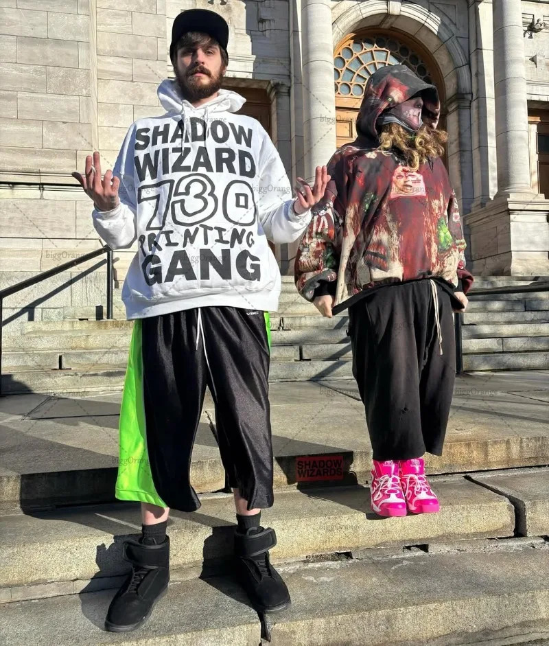 2025 American Hip-hop High Street Gothic Punk Letter Printed Hoodie Y2k Harajuku Trendy Oversized Sweatshirt streetwear Men 250707