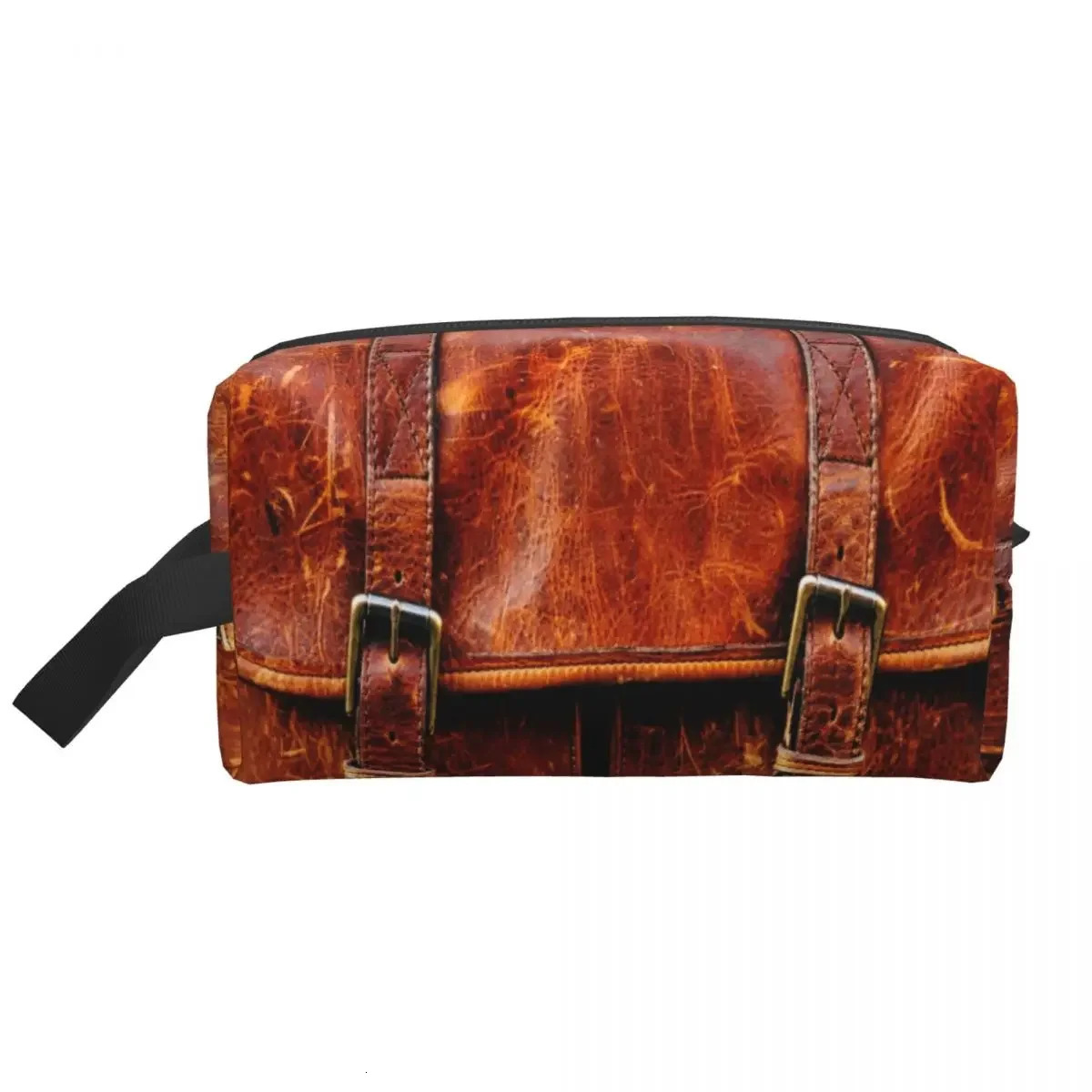Abstract Leather Textures Cosmetic Bag Women Fashion Large Capacity 3D Medieval Pattern Makeup Case Beauty Storage Toiletry Bags 250701