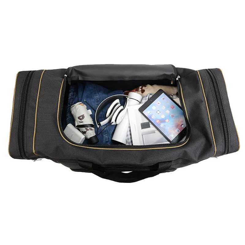 Oversized Duffle Travel Bag Storage Handbag Large Capacity Shoulder Women Bags Oxford Men Carry-on Bag Y8A