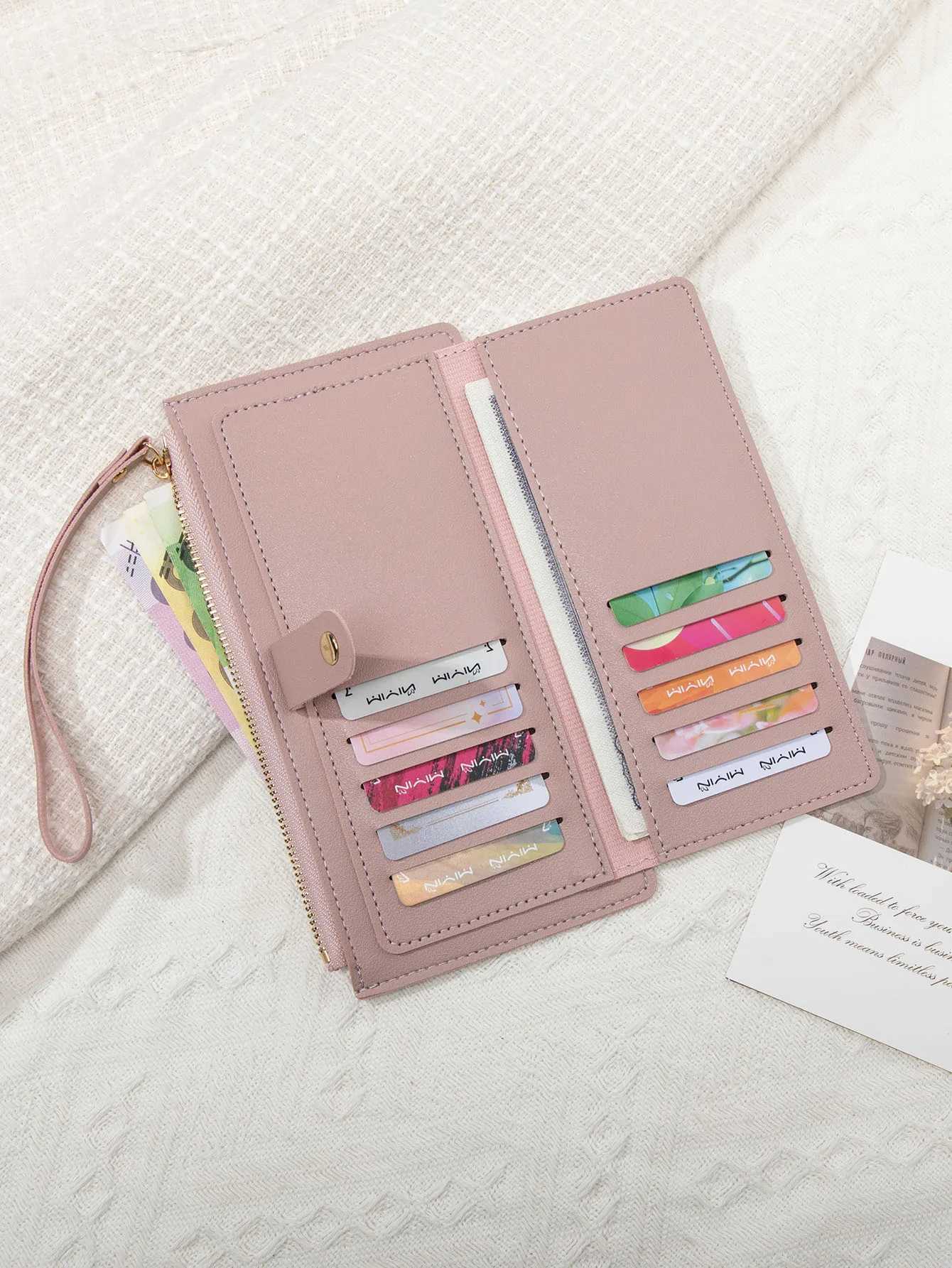 tra thin mini PU leather coin purse simple mens lg card bag multifunctional handheld holder mens wallet Y250707