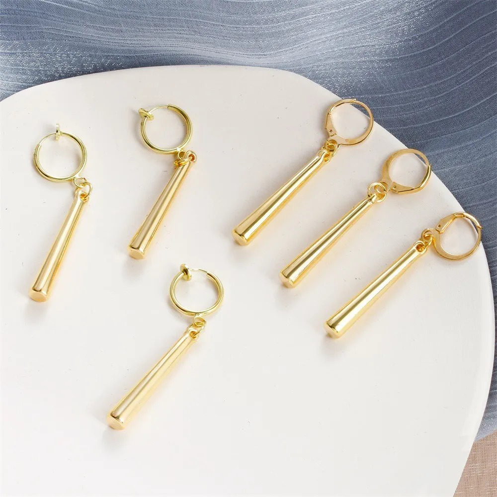 3Pcs/Set Roronoa Zoro Earrings Ear Clips Gold Color Small Geometric Non-Pierced Jewelry Hip Hop Wholesale Pendant Earrings 250701
