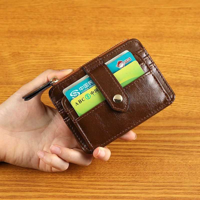 New Card Bag Mti Slot Wens Mti Functial Zero Wallet Card Cover Y250707
