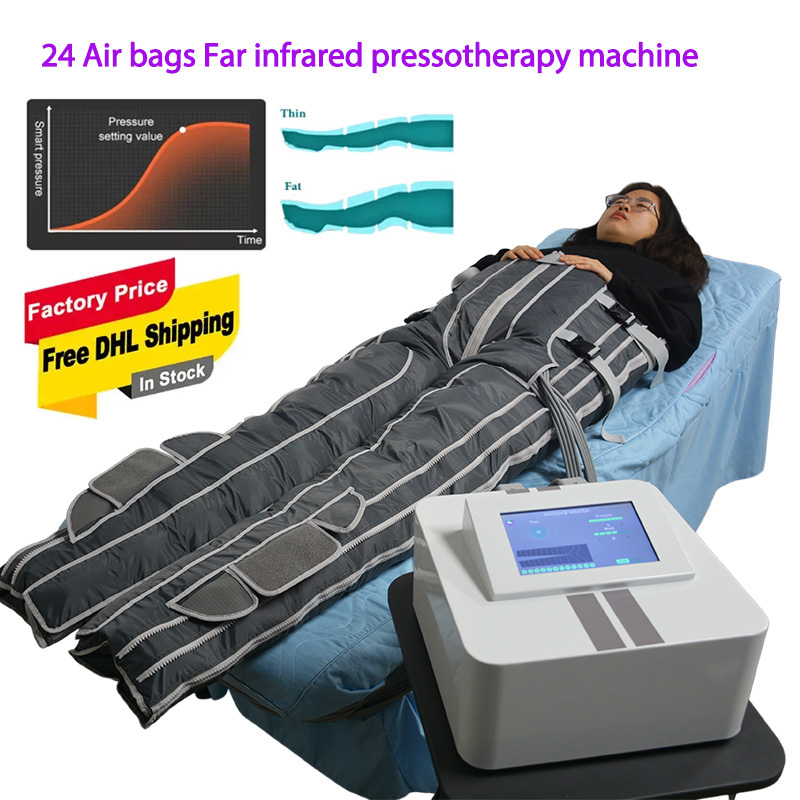 high quality Professional 24-Chamber Lymphatic Drainage Pants Pressotherapy Slimming Machine with Infrared Heating for Legs, Waist,Abdomen