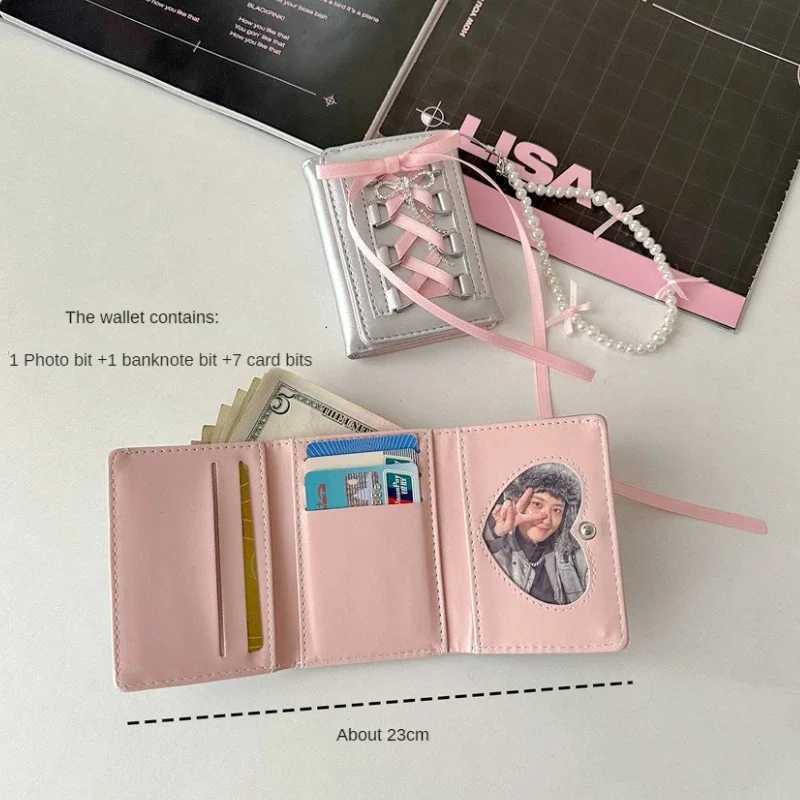 100% Authentic Brand New Genuine Leather Wallet for Women Y2k Strap- Designer Fi Short Coin Purse Korean Style Casual New Cute Wallet Purse Y250707