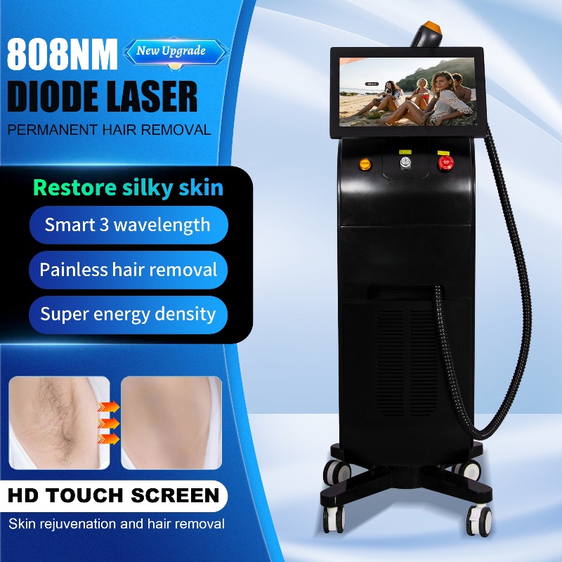 2025 NEW 808nm Diode Hair Painless Permanent Hair Removal 3 Wavelengths 808nm 755nm 1064nm Suitable for home and beauty salon