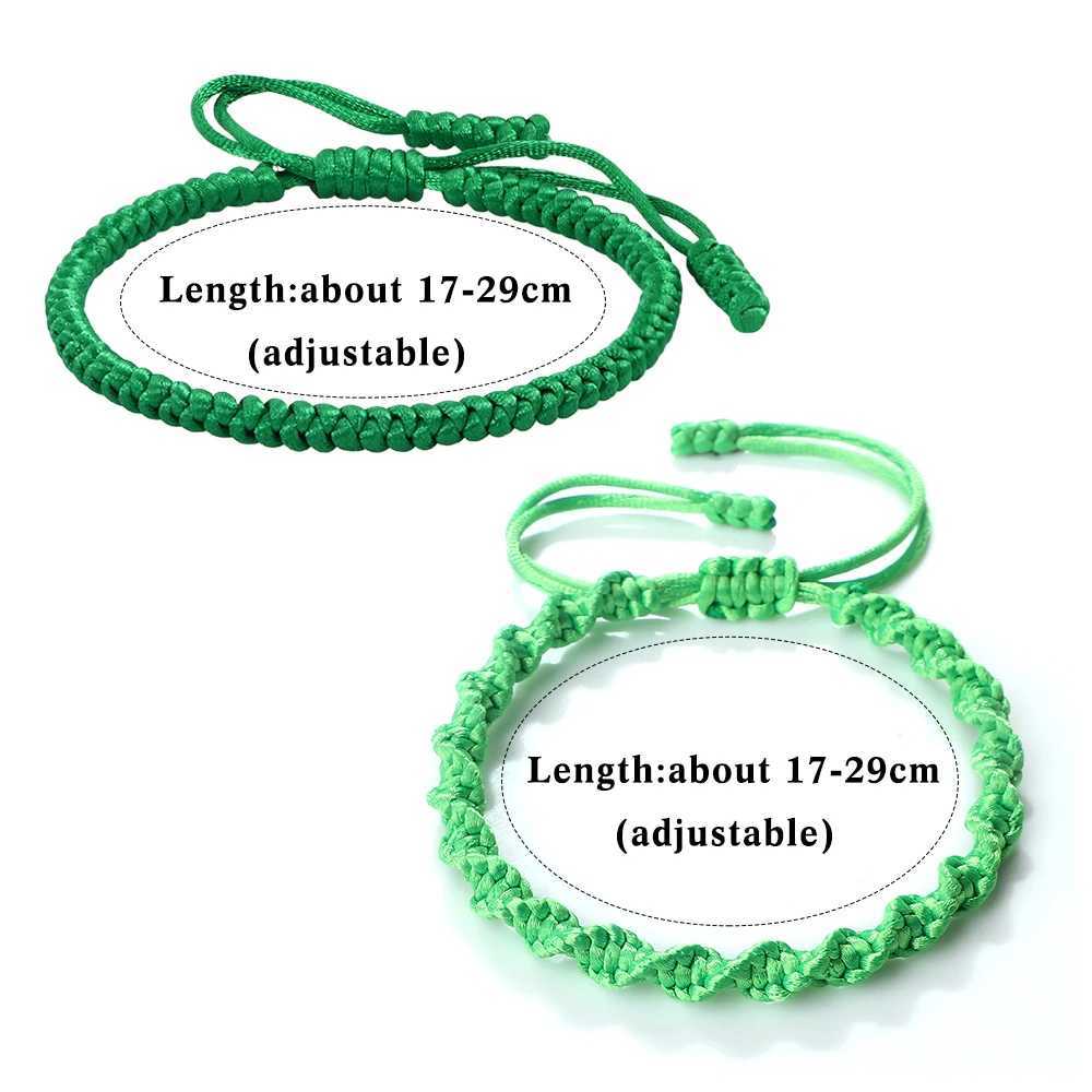Multicolor Rope Lucky Knots Bracelets for Women and Men Charm Woven Handmade Bangles Braided Adjustable Size Buddhism Jewelry Pulseras XJ250707