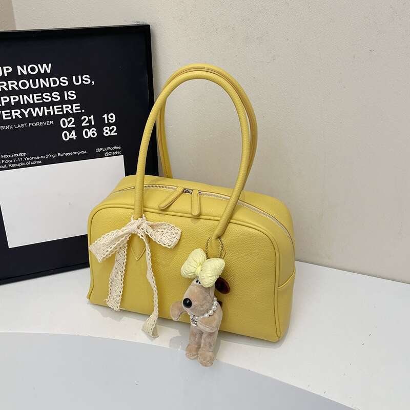 Fashion New Handheld Pillow For Women 2025 New Large Capacity Trendy Bowling Stylish Single Shoulder Underarm Bag