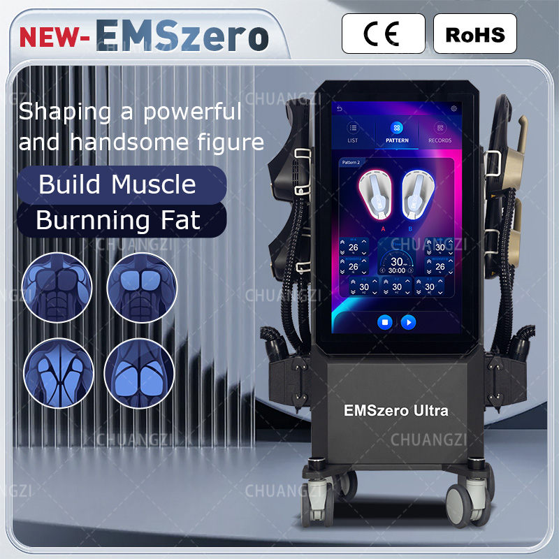 EMSZERO Upgraded Non-invasive Body Shaping Machine Electromagnetic Muscle Training Fat Reduction High-end Machine NEW