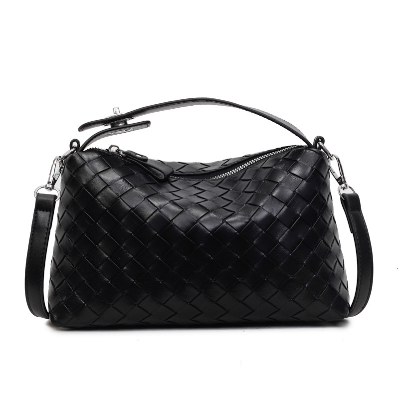 Free shipping designer Summer Large Capacity High-end Commuting Crossbody Bag for Women 2025 New Yellow Woven Pillow Bag Handbag