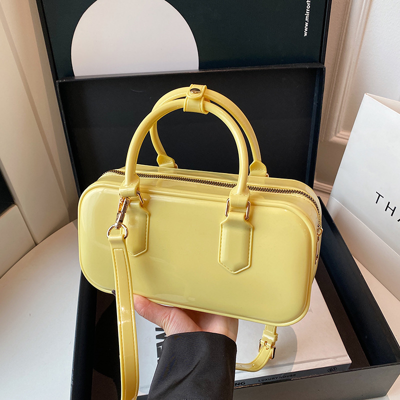 Free shipping designer Korean Style Dopamine Barbie Pink Jelly Bag for Women 2025 New Single Shoulder Bag Crossbody Bag Casual Versatile Handbag Pillo