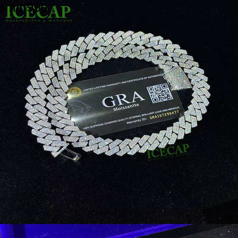 New Design Mens Hip Hop Pendant VVS Moissanite Plated Gold And Sier Iced Necklace