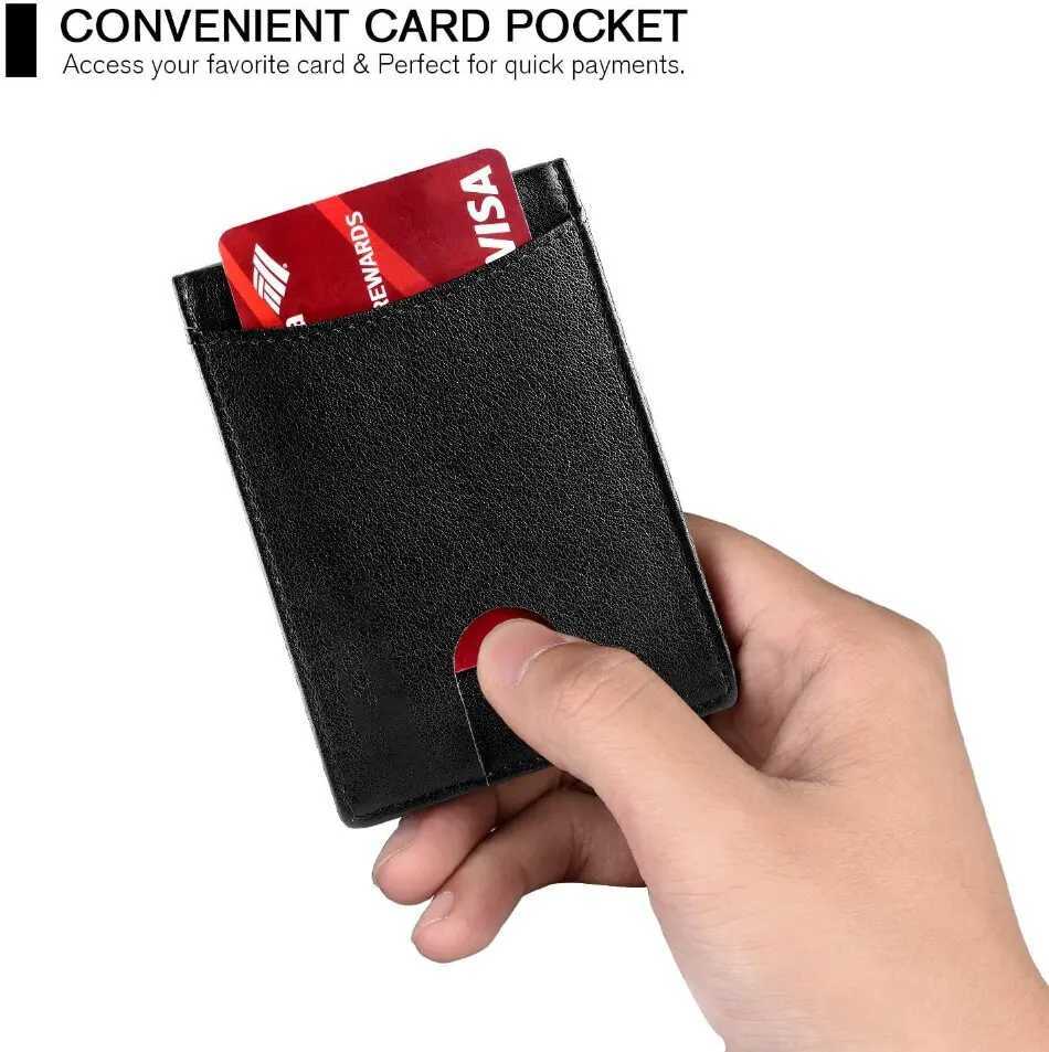 Rfid Carb Fiber Men Wallets Man Card Holder Mey Bag Slim Thin Mini Wallet M Small Short Purse Black Wt Billfold Vallet Y250707