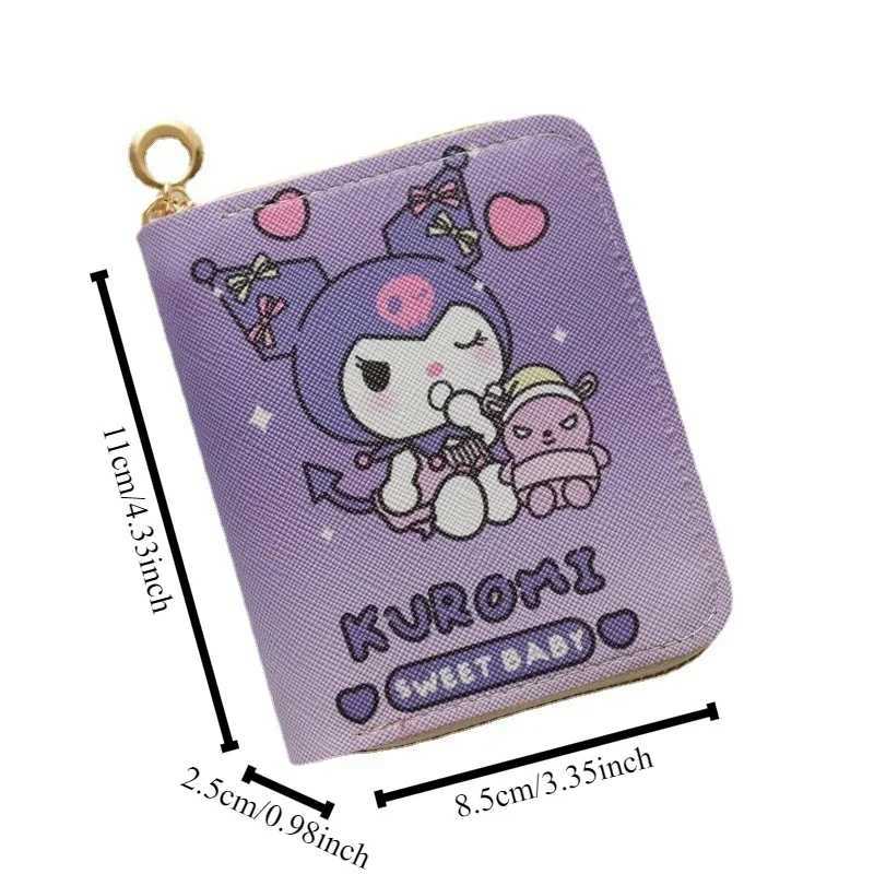 Series Cartoon Wallet Cute Kaii Short Zipper Purse Female Student Wallet Card Bag Small Fresh Fi KT Coin Purse New Y250707