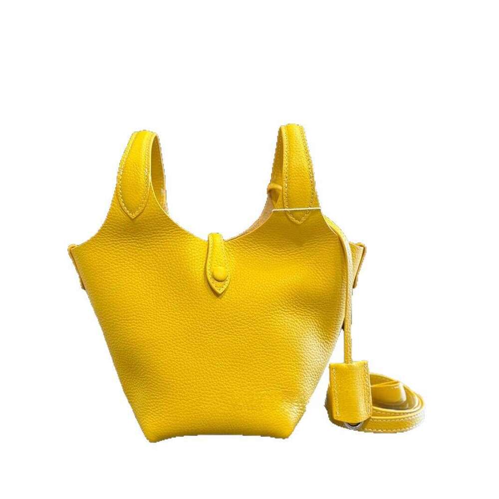 Unique Designer First Layer Cowhide Tote for Women Handheld Bucket Bag Casual Commuter Shoulder and Crossbody