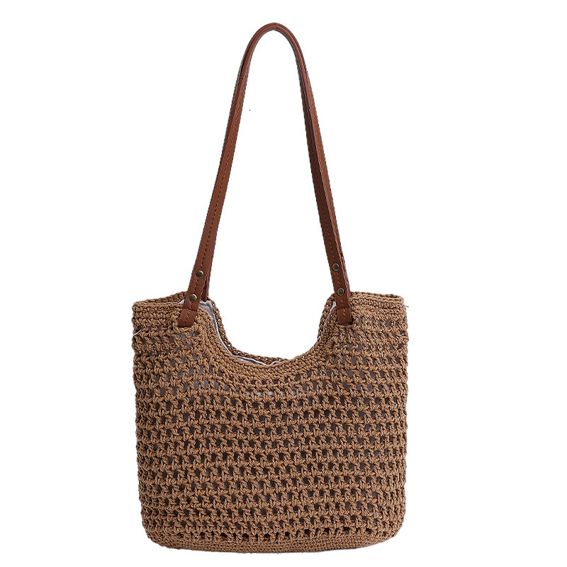 Free shipping designer Large Capacity Handwoven Bag for Women 2025 New Style Straw Bag Beach Vacation Shoulder Bag Commuter Tote Bag