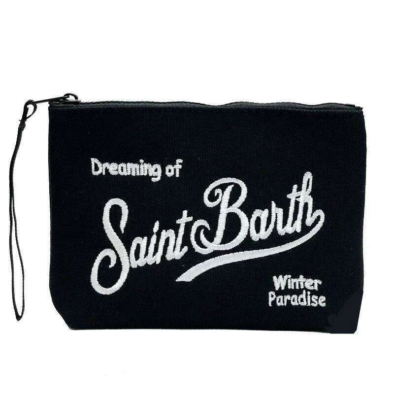Luxury Bag SAINT BARTH 2025 New Towel Polyester Women's European And American Clutch Bag Diving Handbag