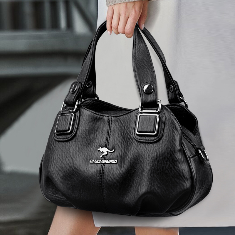 Paris Kangaroo 2025 Designer's New Large Capacity Single Shoulder Crossbody Bag, Suitable For Middle-aged Mothers