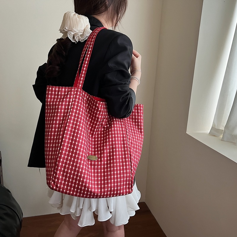 Free shipping designer This Year Trend Double-Sided Bag for Women 2025 New Korean Style Ins Style Letter Large Capacity Lazy Shoulder Bag Tote Bag