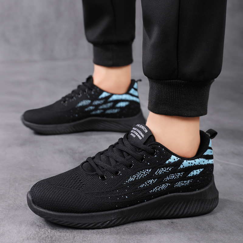 Sports Summer Spring and Autumn Running 2025 New Black Mesh Men's Casual Work Shoes