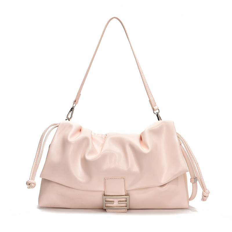 Free shipping designer 2025 New Glossy Texture Wrinkled Cloud Single Shoulder Bag Underarm Bag Fashion Versatile High-end Crossbody Bag Women Bag Hot