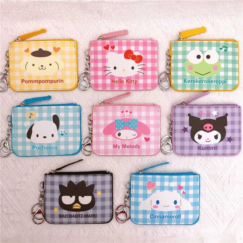 Coin Purses Cute Wallet Wen Leisure Zipper Melody Card Holder Kuri Coin Pouch Cartoon Printed Clutch Case Y250707