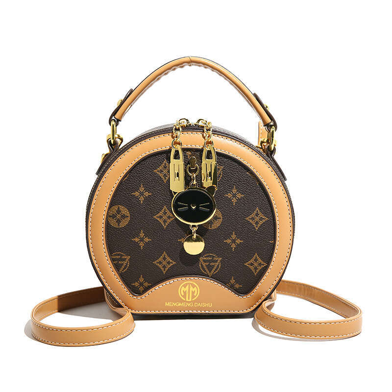 New High-End Round Fashion Versatile Small Women's Crossbody Handbag Shoulder Bag