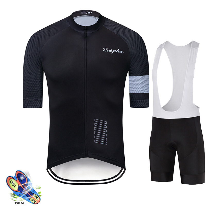 High-quality breathable 2025 Men's White Cycling Jersey Set Summer Performance Short Sleeve MTB Road Race Shirt Moisture-Wicking Biking Outfit Fr