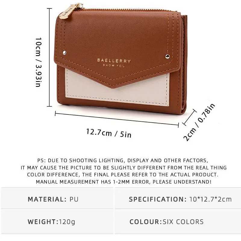 New Wen Luxury Wallet Short High Quality Zipper Hasp Coin Purse Mti-card Bit Holders PU Leather Three Fold Wallets Carteira Y250707