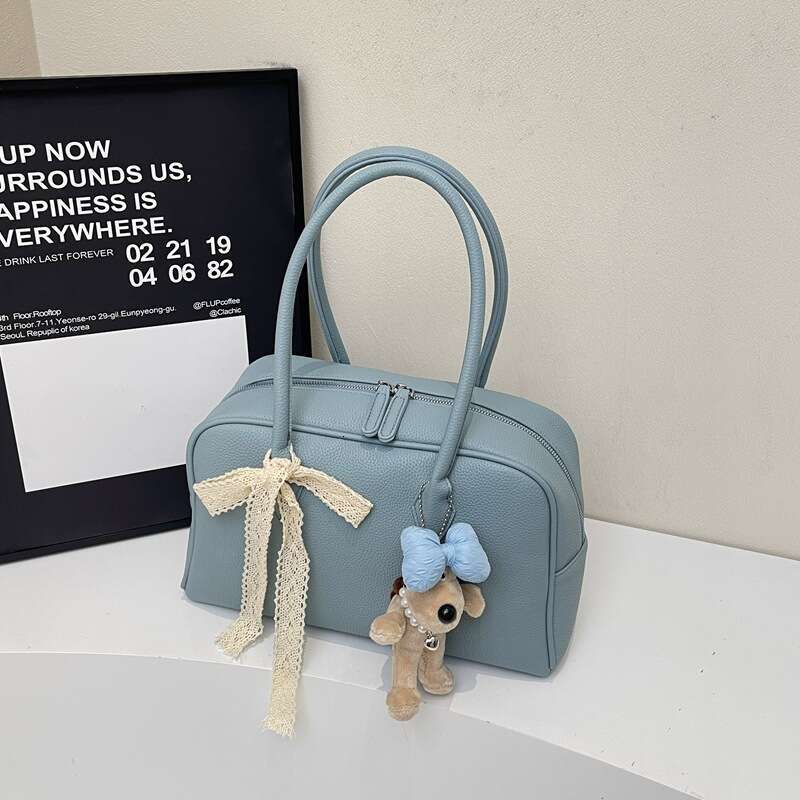 Fashion New Handheld Pillow For Women 2025 New Large Capacity Trendy Bowling Stylish Single Shoulder Underarm Bag