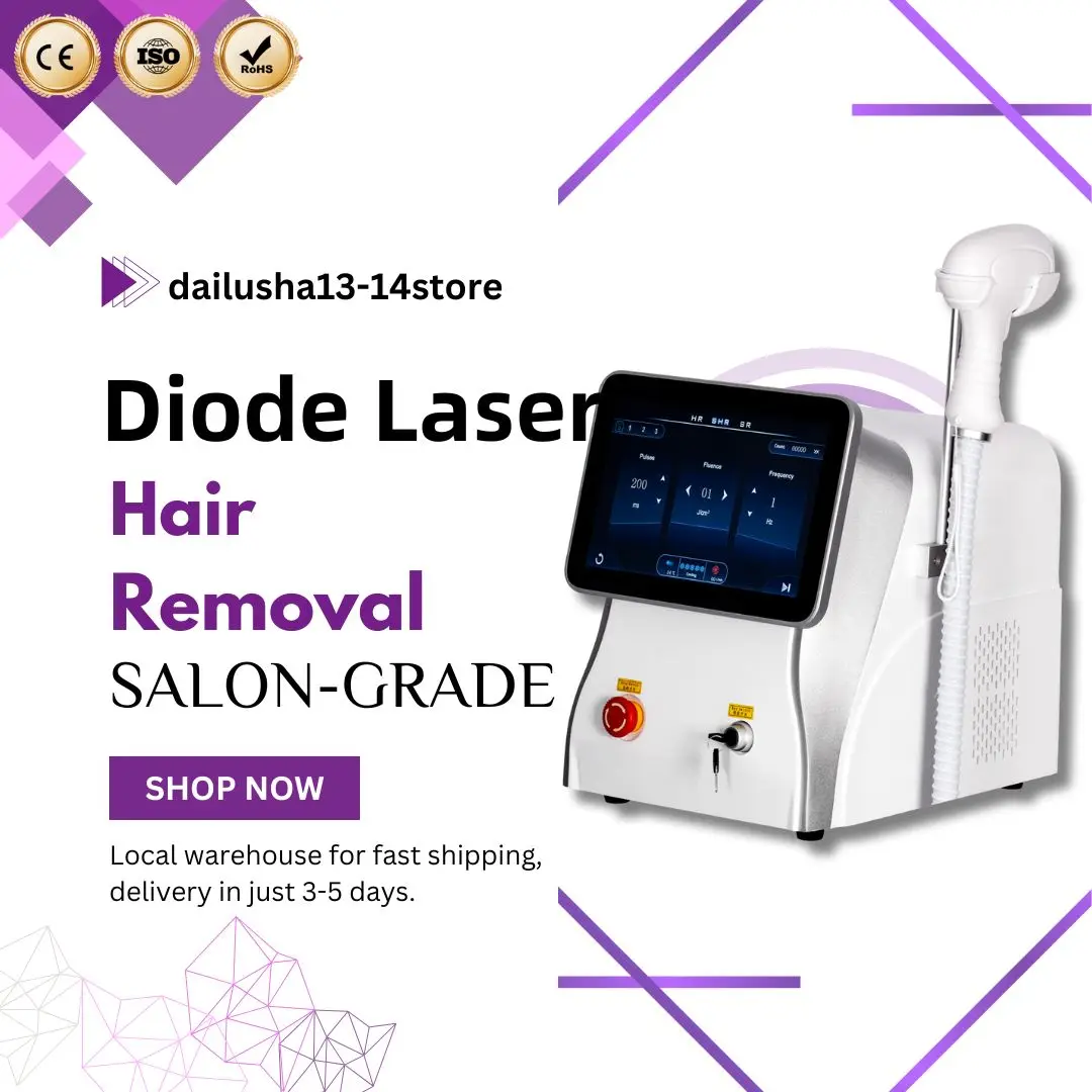 Permanent Painless Depilation 808NM Diode Laser Hair Removal Machine 3 Wavelengths 755 808 1064NM Ice Platinum Epilator