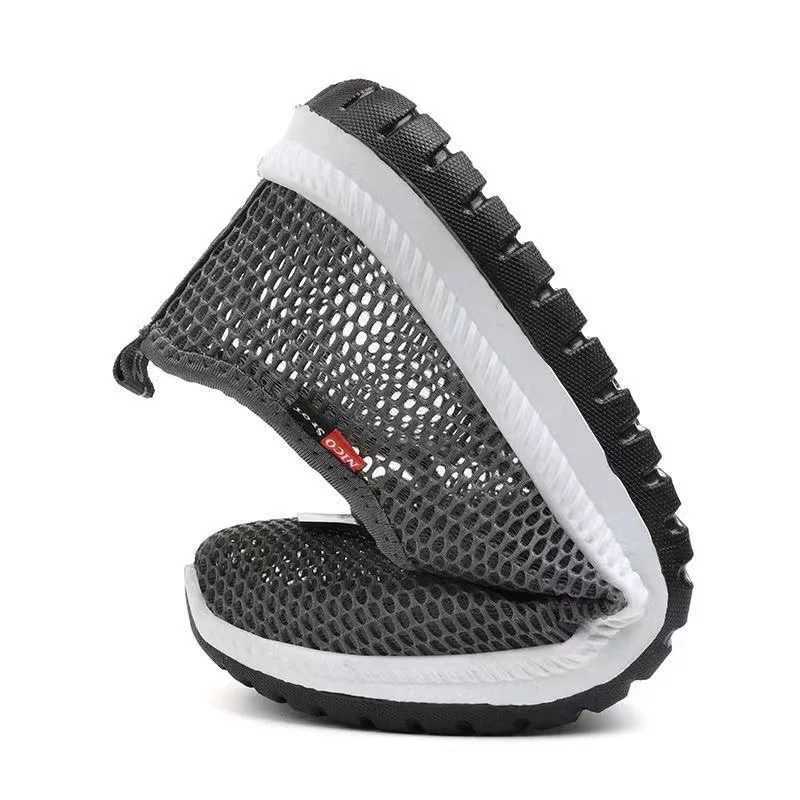 Mens breathable lightweight casual mesh sports shoes for summer outdoor soft sole running shoes fion walking shoes m sneakers Y250707