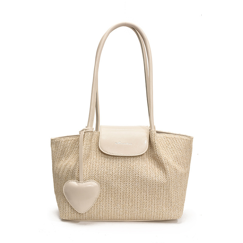 Free shipping designer 2025 New Commuter Large Capacity Straw Bag for Women Versatile Shoulder Bag Color-Block Handbag Woven Tote Bag