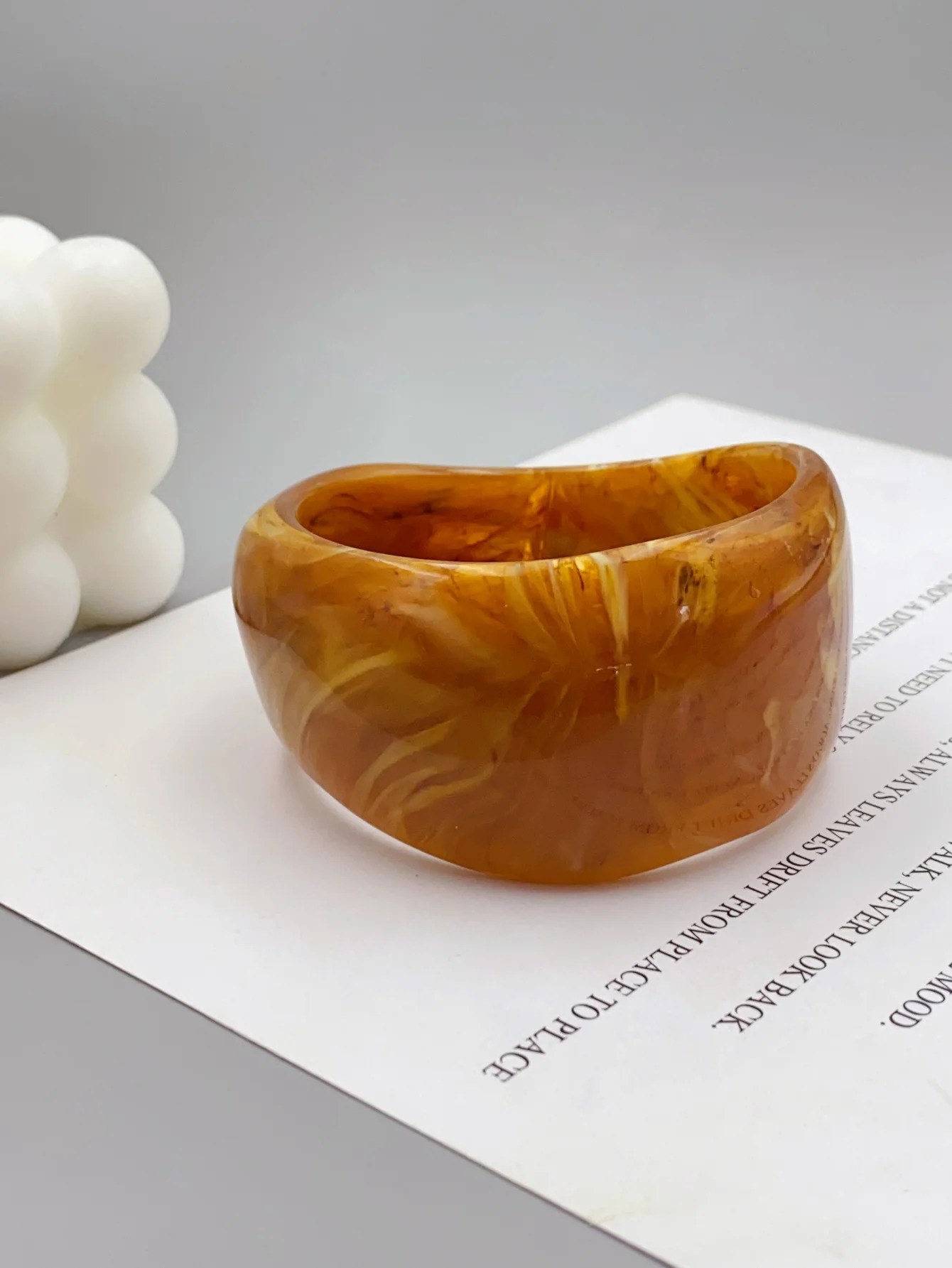 Fashionable irregular bangles with marble pattern for women bracelets for women 250701