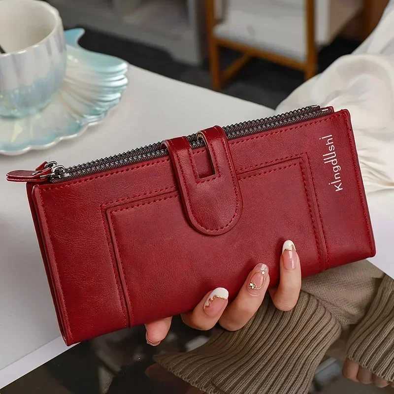 ible New Men and Wens Lg Wallet European and Fi Phe Bag PU Leather Mti Card Carrying Bags Purses Y250707
