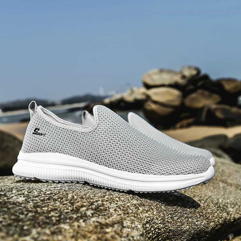 MAEDEF Sneakers Men Summer Casual Shoe Men Mesh Breathable Outdoor Non Slip Sports Shoes Slip on Loafers for Men Pius Size 35-46 Y250707