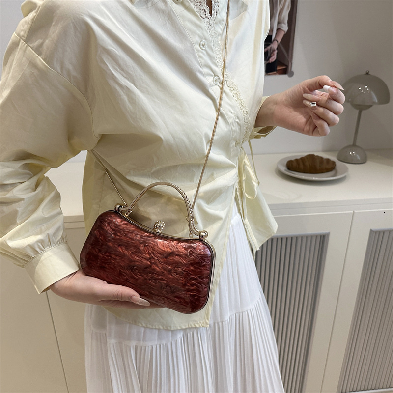 Acrylic box bag trend European and American new candy colored shoulder bag designer bag trend women s multifunctional crossbody bag