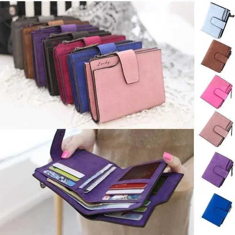 New Fi Mticolor Wen Girls Short Wallet Coin Purse Organizer Pocket Small Holder Y250707