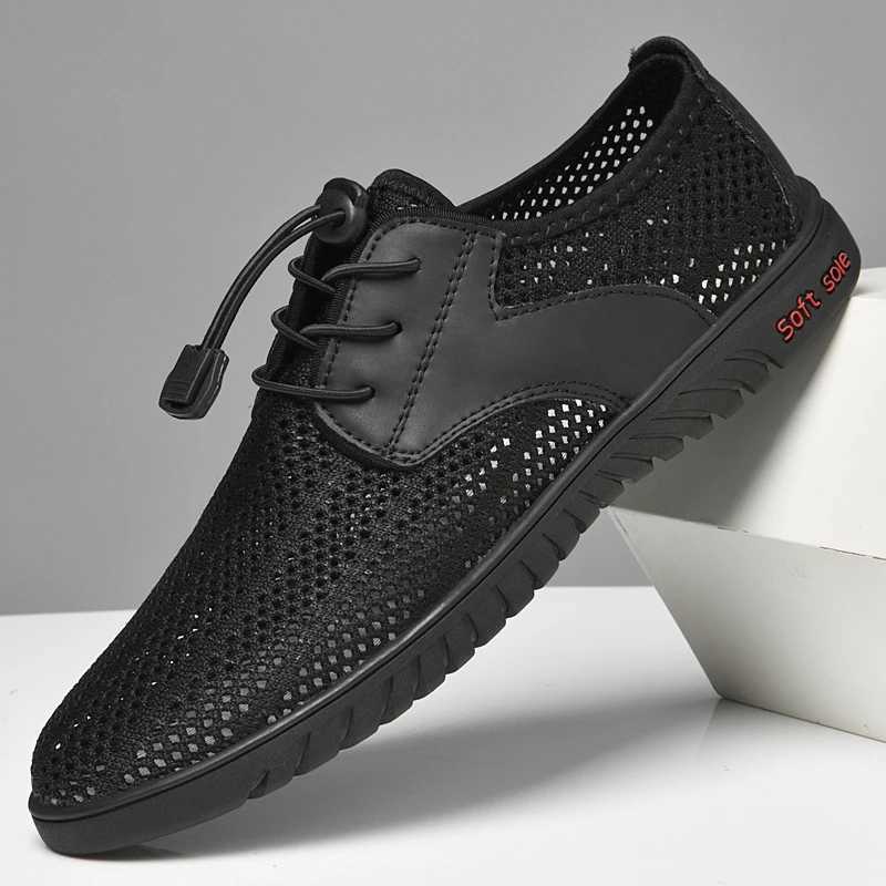 Summer Outdoor Travel Running Casual Shoes Mens Mesh Sports Shoes Fion Mountaineering Breathable Lightweight Anti-Slip Shoes Y250707