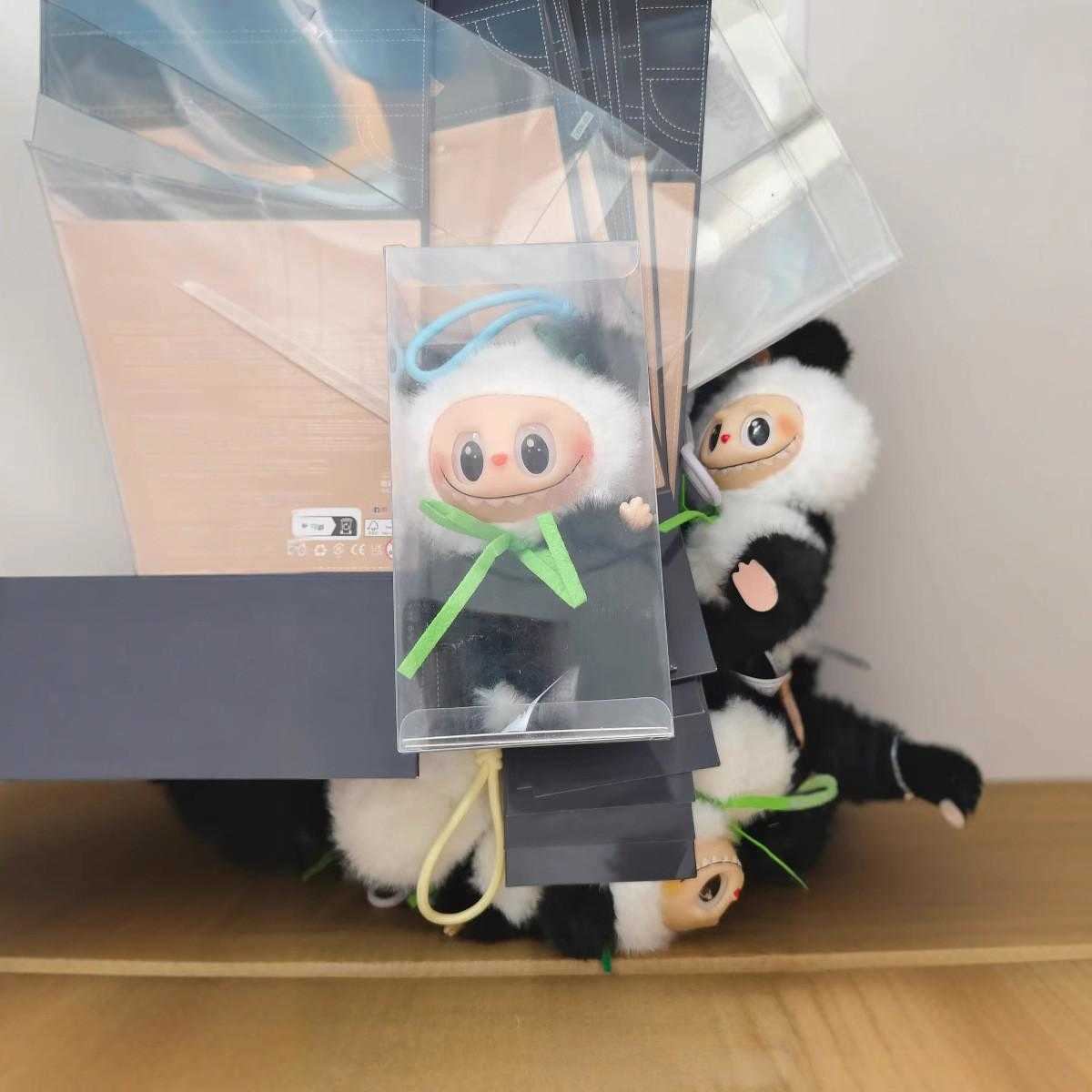 New Pop Mart Labubu Doll Plush Little Leader ZIMOMO Little Angel Thai Princess Plush Panda L250705FI37