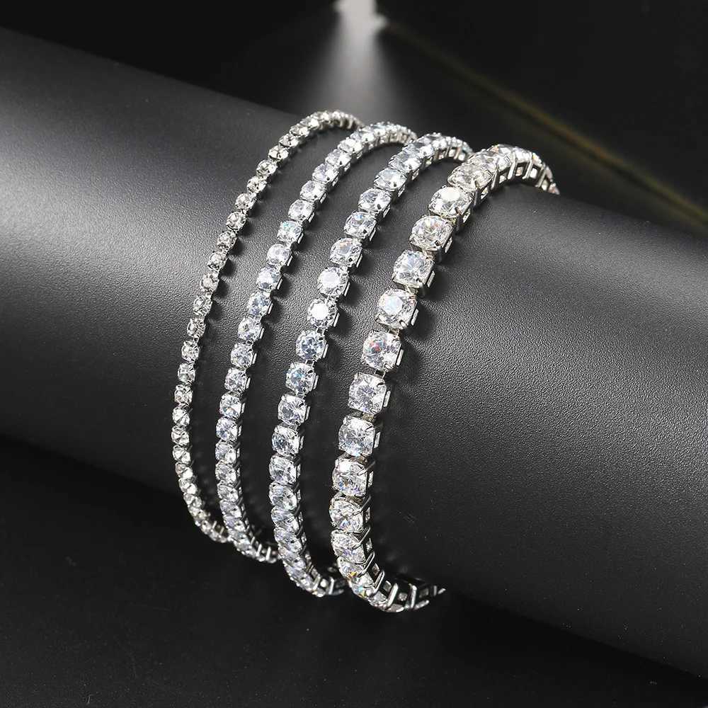 2.5mm CZ Crystal Rose Gold Color Tennis Bracelet for Women Luxury Colorful Optional Fashion Jewelry KC128XJ250707