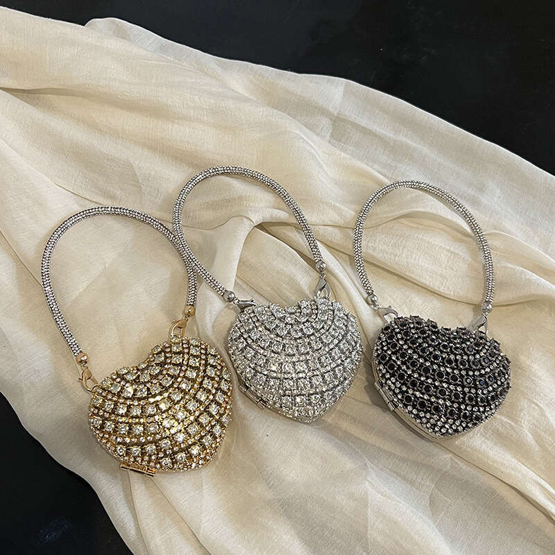 Exquisite Rhinestone Mini For Women New Fashionable Handbag High-End Evening Single Shoulder Crossbody Small Bag - view 5