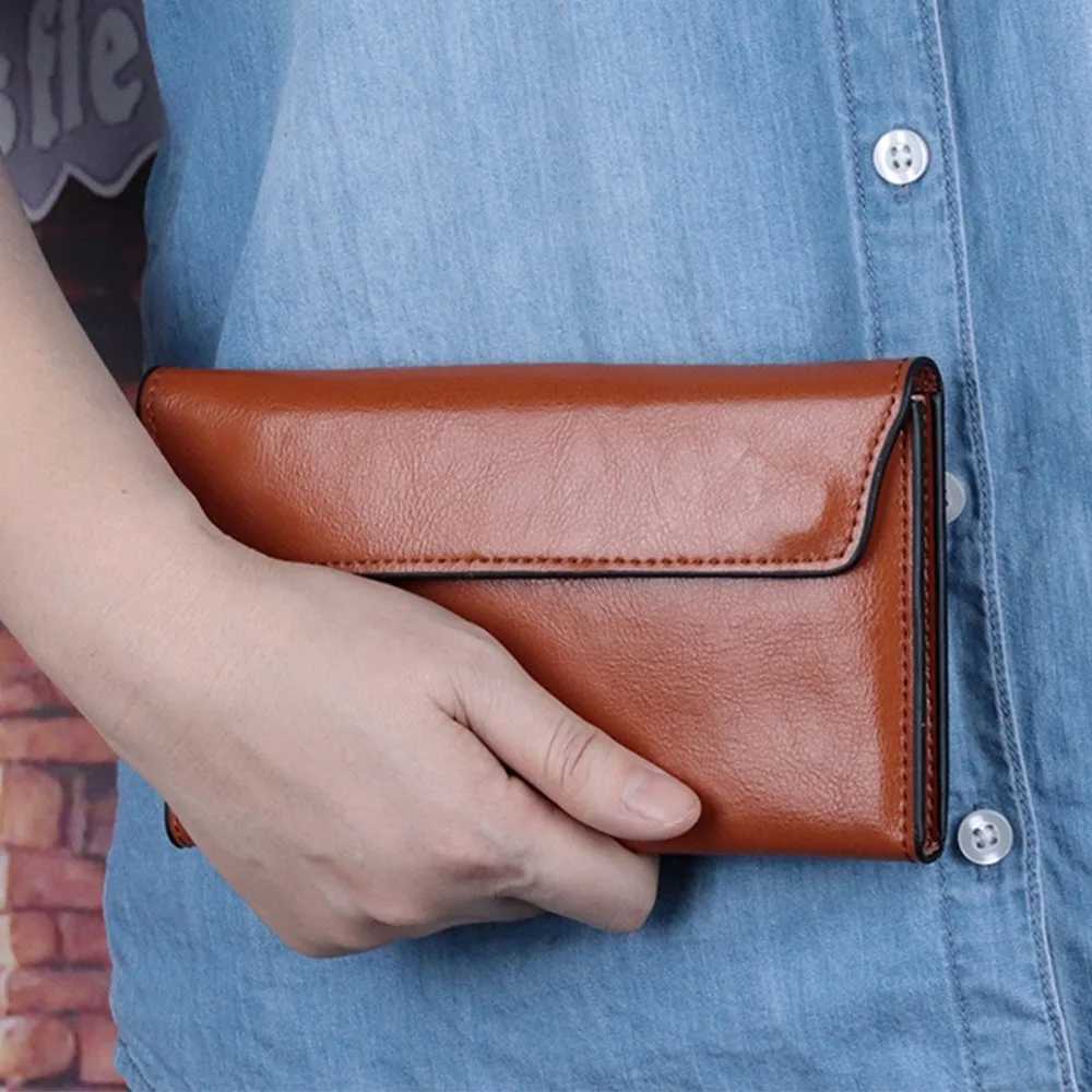 Portable Genuine Leather Wen LG Wallet Large Capacity Multi-purpose Cowhide Wallet Slim Fem Coin Purse Wen Y250707