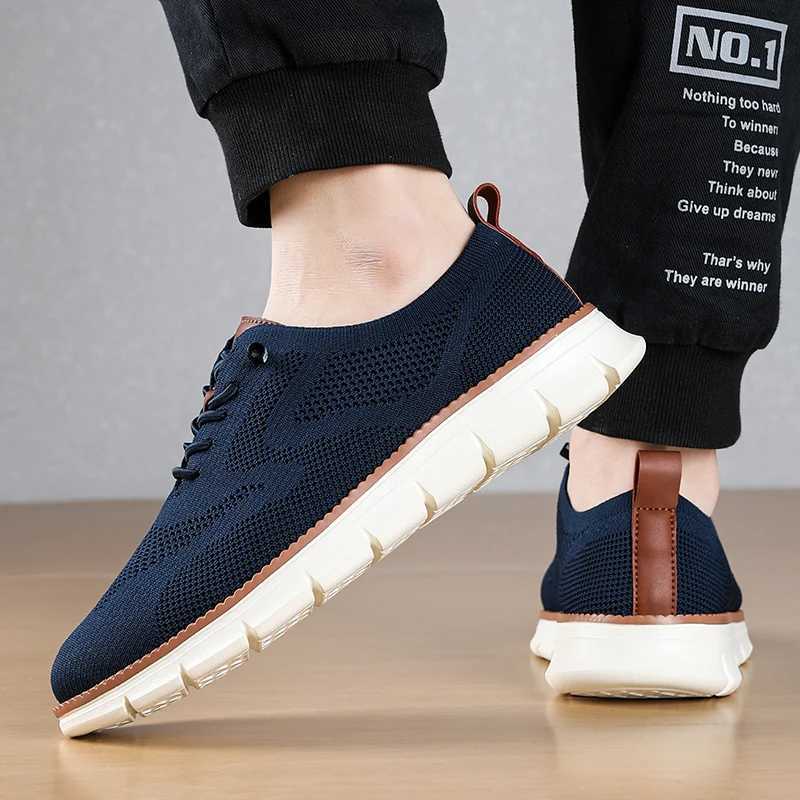 Mens Casual Shoes Non-slip Wear-resistant Mesh Breathable Lightweight Color Mahing Design Multifunctional Casual Sports Shoes Y250707