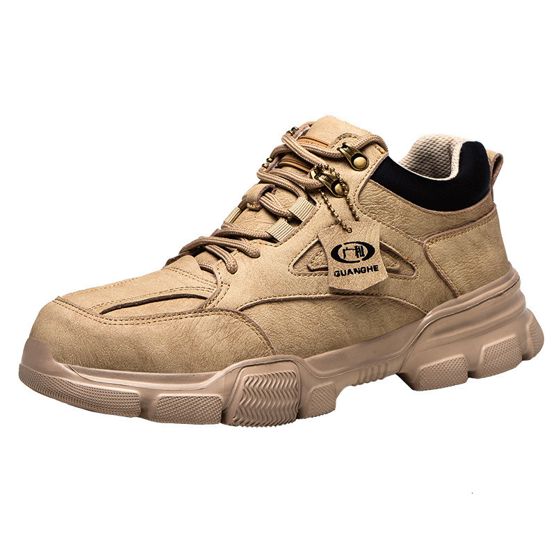 High-quality Safety Shoes Men Steel Wire Rotary Buckle Work Sneakers Indestructible Shoes Anti-smash Anti-puncture Work Shoes 240702