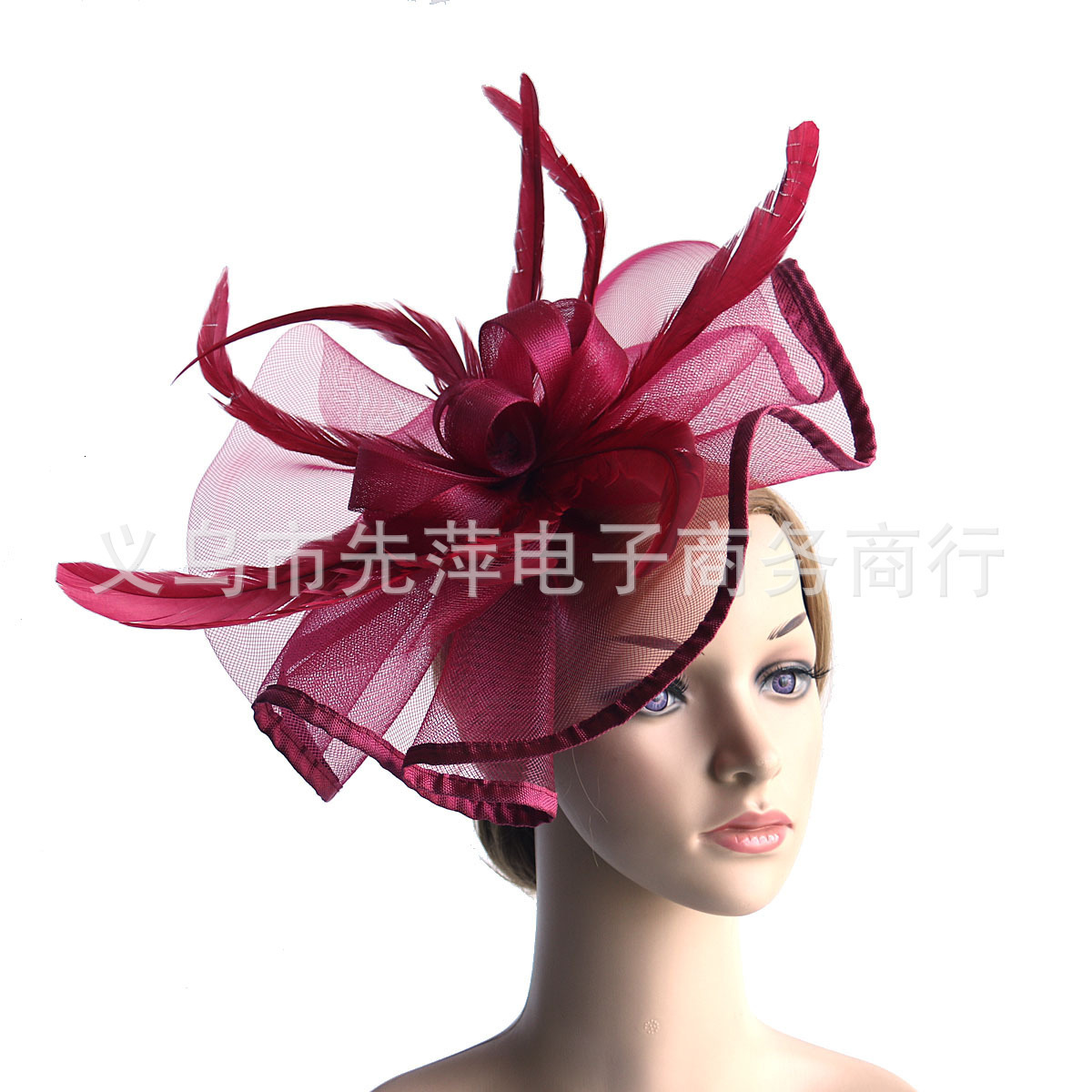 Pillbox Fascinator Hat Women Wedding Headpiece For Derby Kentucky Chapeau Cap Bride Wedding Church Millinery Cap Headband 250322