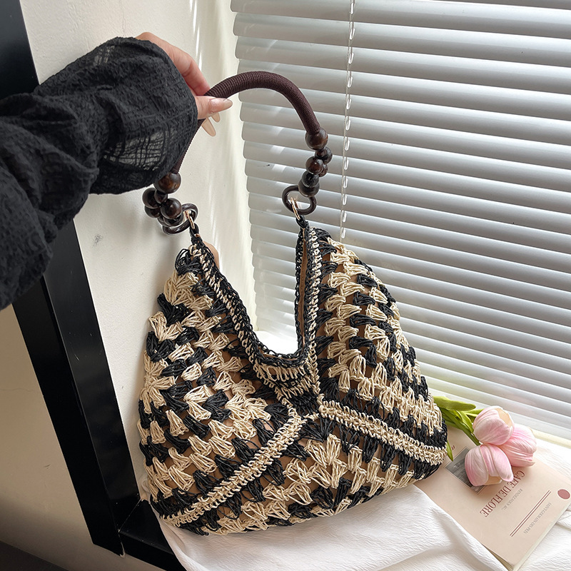 Free shipping designer High-Value Large-Capacity Woven Bag for Women New Fashionable Shoulder Bag Straw Bag Casual Commuter Tote Bag Trendy