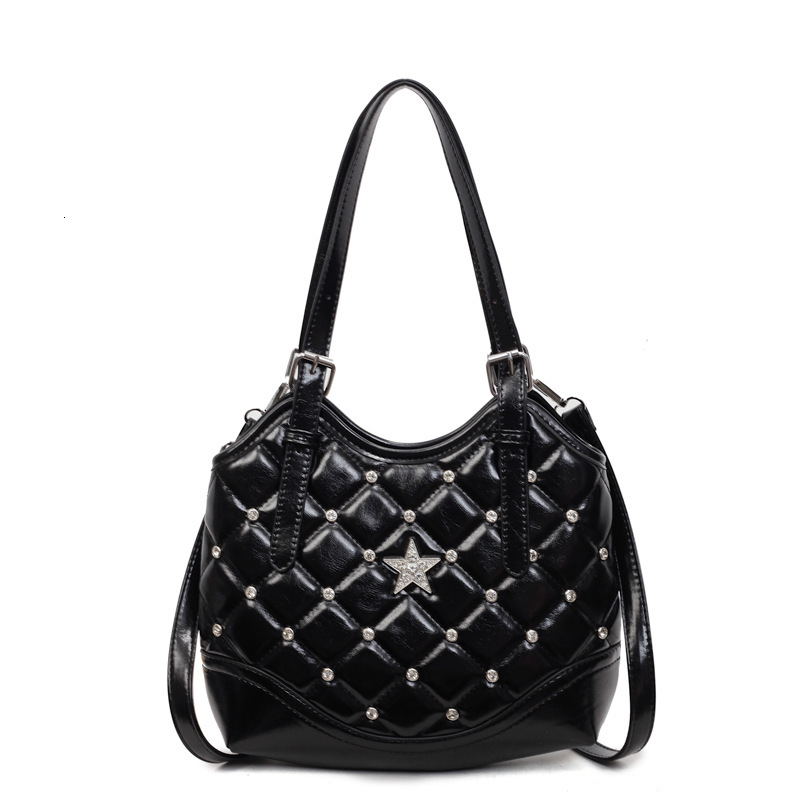 Free shipping designer Quilted Underarm Bag for Women 2025 New Trendy Light Luxury Niche Bucket Bag High-end Feel Shoulder Bag Crossbody Bag
