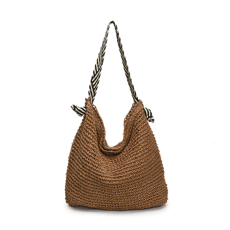 Free shipping designer INS Large Capacity Straw Bag Handwoven Underarm Bag Versatile Shoulder Bag Handbag Beach Seaside Lazy Vacation Bag