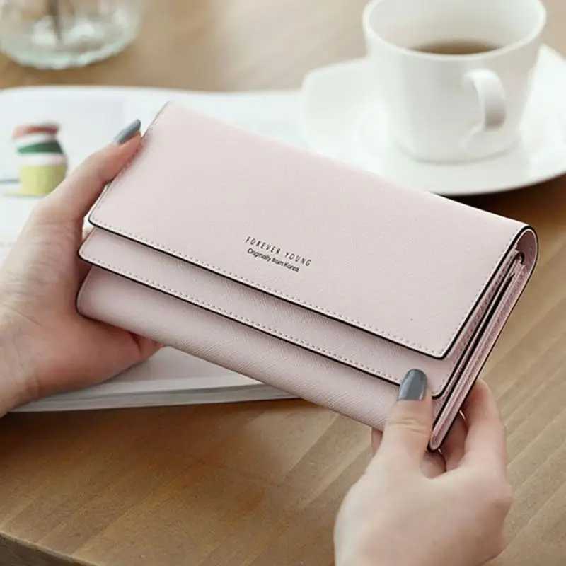 Fi Hasp Leather Wallet Purse Cluh Mey Wen Wallet Large Capacity Card Holder Coin Purse Y250707
